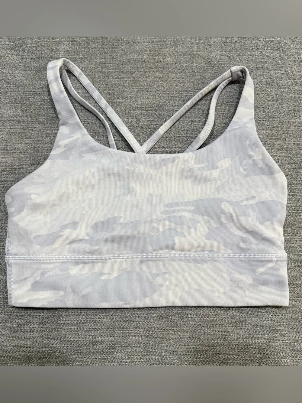 lululemon athletica Light Gray Camo Sports Bra